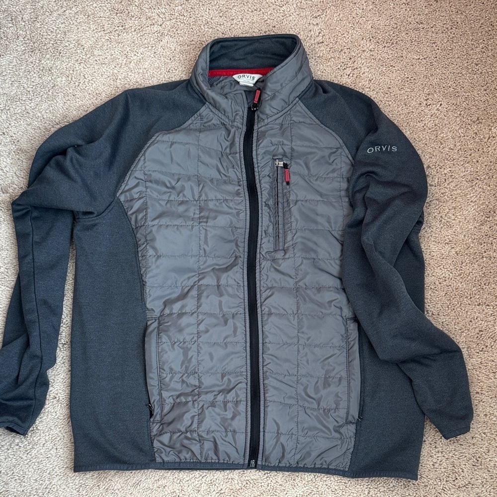 Orvis Men's Charcoal and Black Lightweight Jacket - Picture 1 of 4